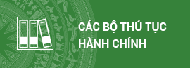 Bộ thủ tục hành chính